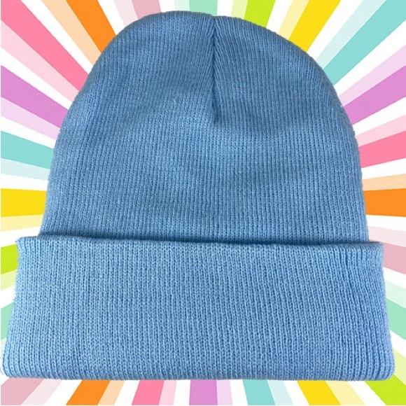 Baby Blue Beanie Took Winter Hat 